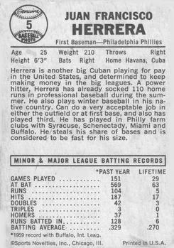 Frank Herrera back