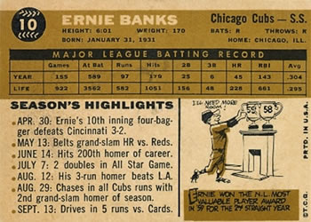 Ernie Banks back