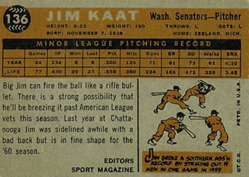 Jim Kaat back