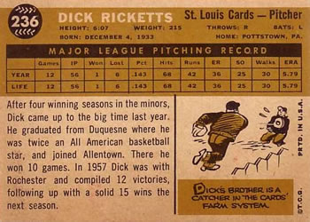 Dick Ricketts back