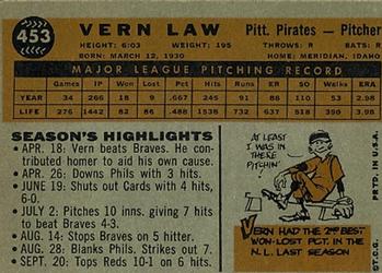 Vern Law back