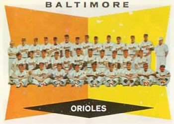 Topps 494 Baltimore Orioles #1960