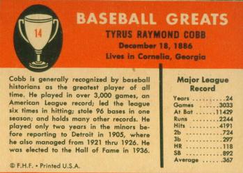 Ty Cobb back