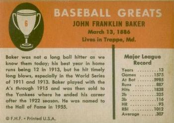 Home Run Baker back