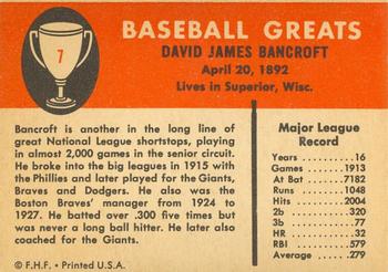 Dave Bancroft back