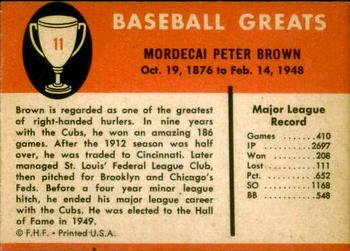 Mordecai Brown back