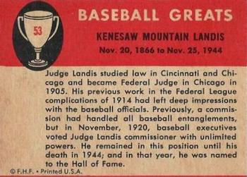 Judge Kenesaw Landis back