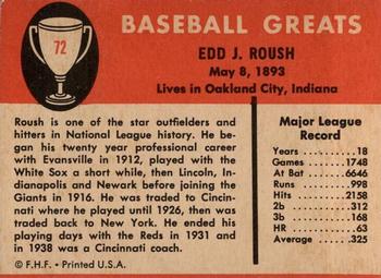 Edd Roush back