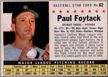 Paul Foytack #62