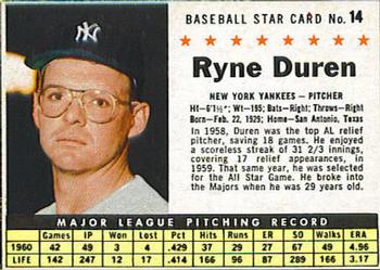Ryne Duren #14