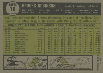 Brooks Robinson back
