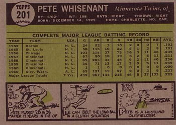 Pete Whisenant back