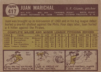 Juan Marichal back
