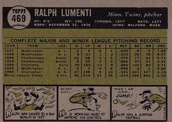 Ralph Lumenti back