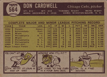 Don Cardwell back