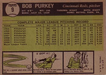 Bob Purkey back