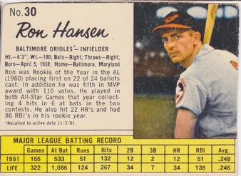 Ron Hansen #30