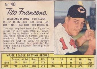 Tito Francona #40