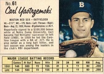 Carl Yastrzemski #61
