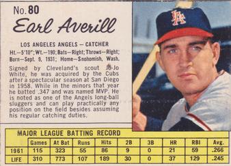 Earl Averill #80
