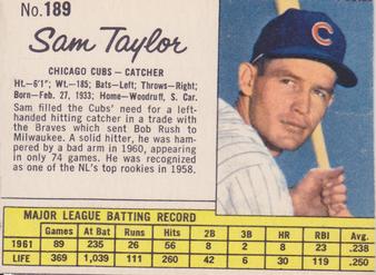 Sammy Taylor #189