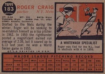 Roger Craig back