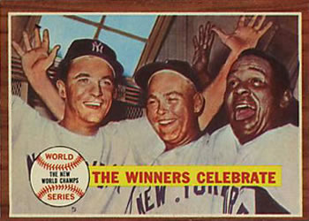 Topps 237 1961 World Series   The Winners Celebrate #1962