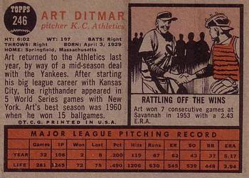 Art Ditmar back