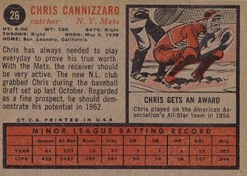 Chris Cannizzaro back