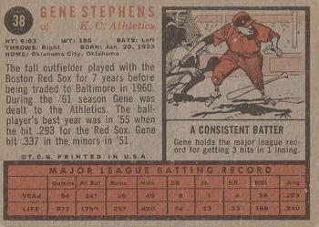 Gene Stephens back
