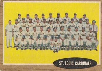 Topps 61 St. Louis Cardinals #1962