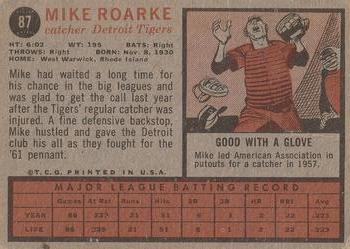 Mike Roarke back