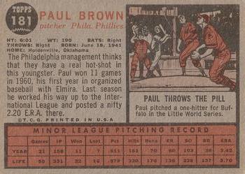 Paul Brown back
