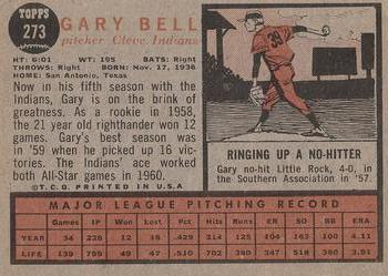 Gary Bell back