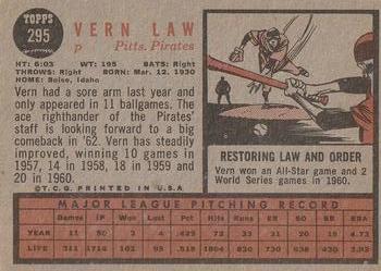 Vern Law back