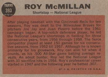 Roy McMillan back
