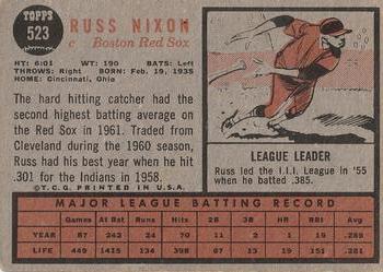 Russ Nixon back