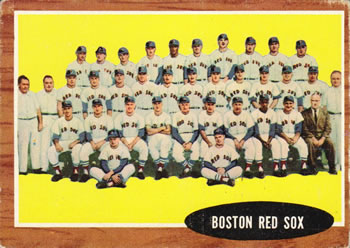 Topps 334 Boston Red Sox #1962