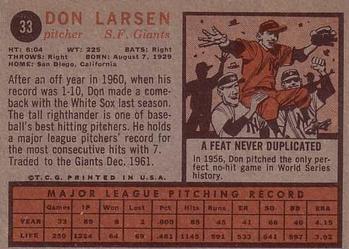 Don Larsen back