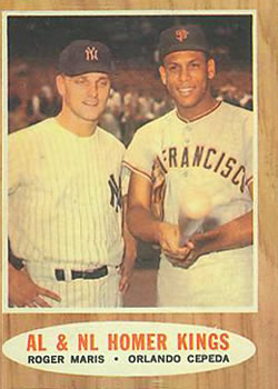 Topps 401 AL & NL Homer Kings (Rogers Maris / Orlando Cepeda) #1962