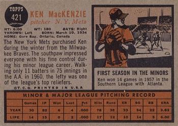 Ken MacKenzie back