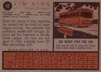 Jim King back