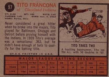 Tito Francona back
