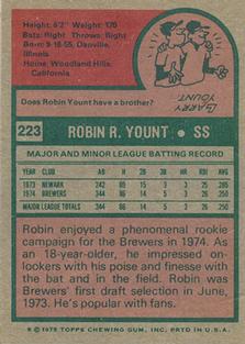 Robin Yount back