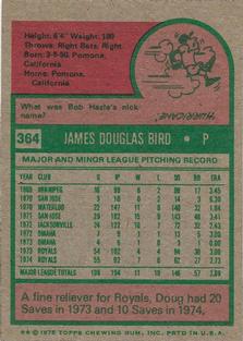 Doug Bird back