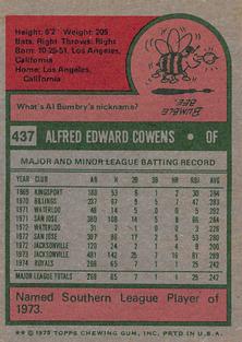 Al Cowens back
