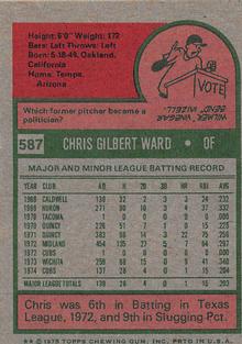 Chris Ward back