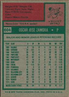 Oscar Zamora back