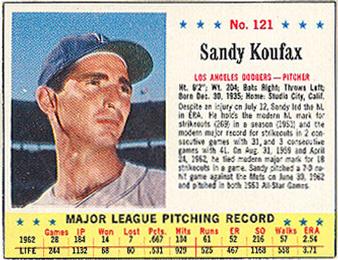 Sandy Koufax #121