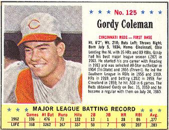 Gordy Coleman #125